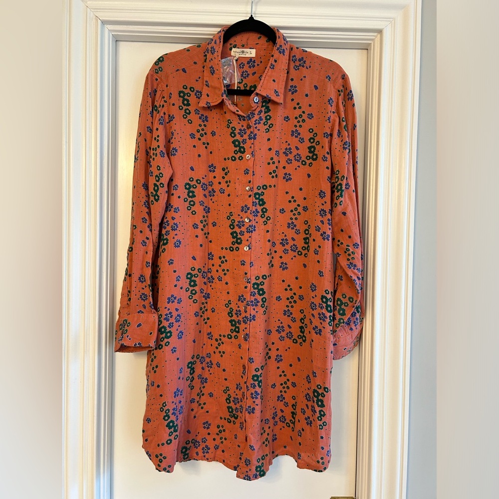 NATURAL LIFE Orange Floral Dress